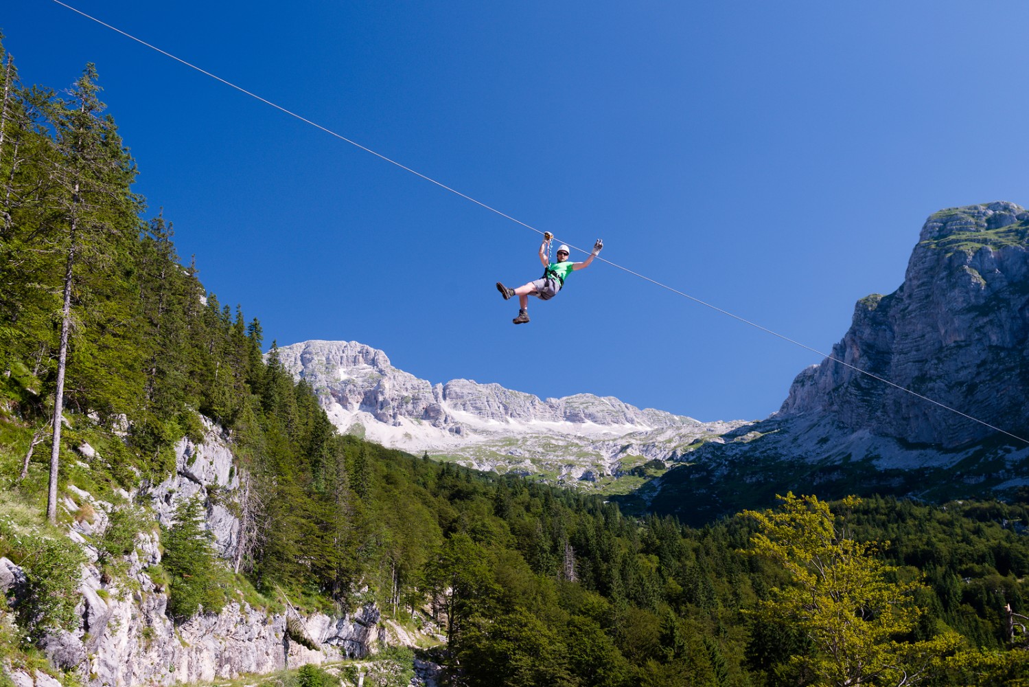 Najdalj&scaron;i zipline v Evropi. Vir: Iztok Medja</span>