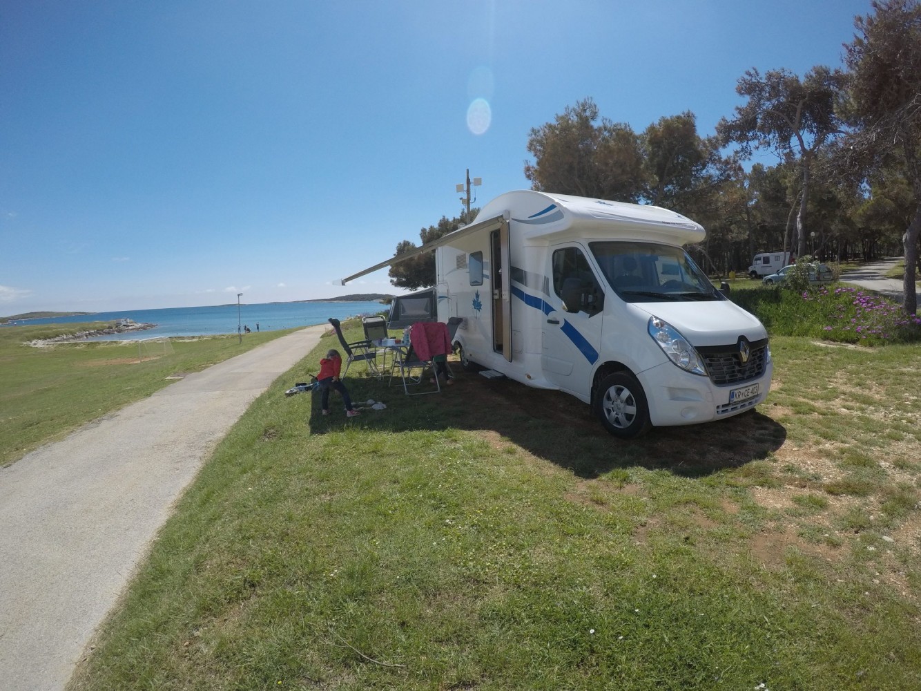 Pogled v kampu Stupice